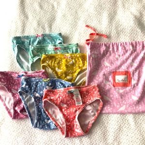 Girls Mini Boden 5-6y Underwear set NWOT